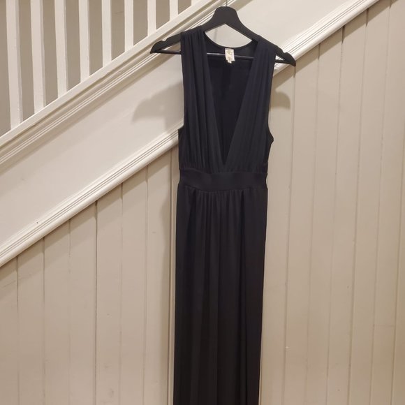 KTOO Black high slit maxi dress - Size Small - Picture 1 of 3